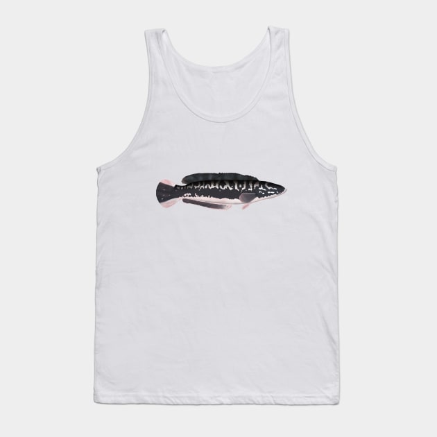 Giant Snakehead Tank Top by FishFolkArt